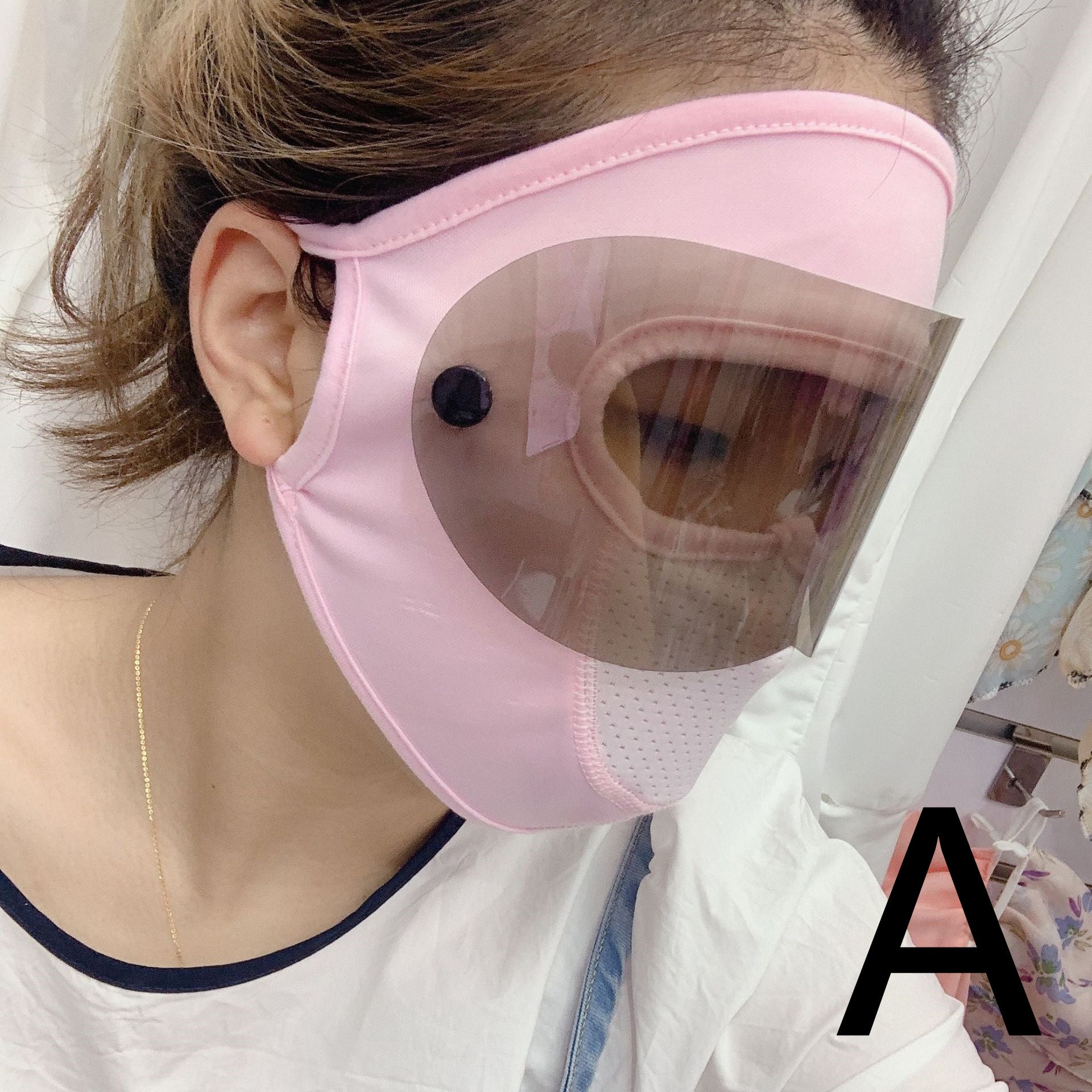 Ice Silk Full Face Mask Eye Protection Reusable Multifunctional Face Cover