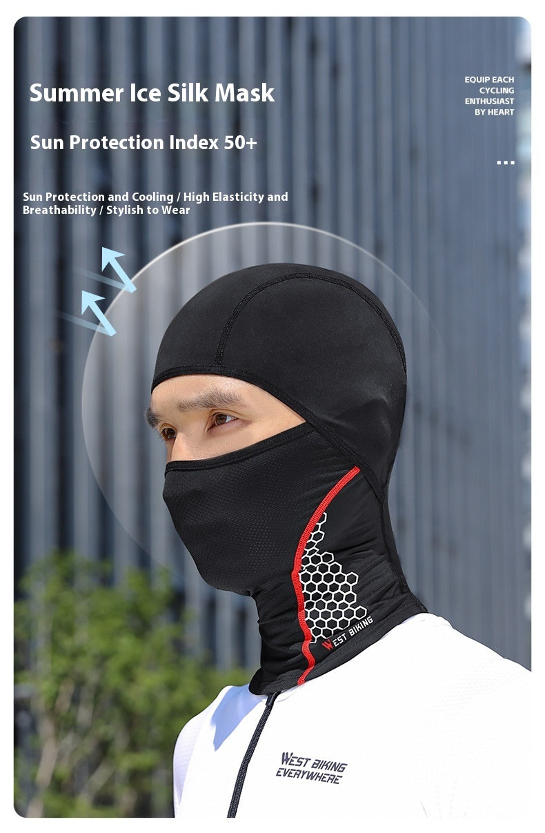 Sunscreen Riding Hat Motorcycle Ice Silk Full Face