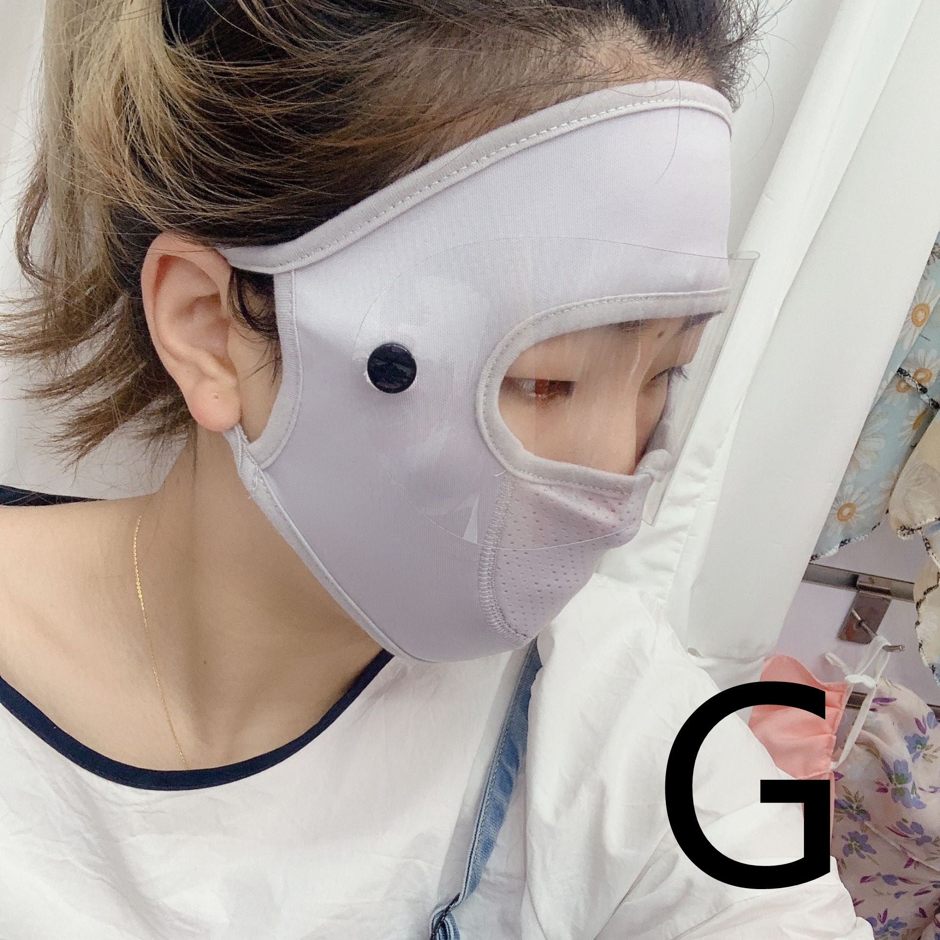 Ice Silk Full Face Mask Eye Protection Reusable Multifunctional Face Cover