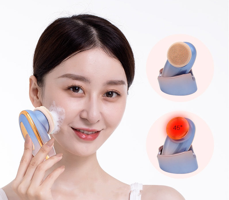 Multifunctional Temperature-Sensing Facial Cleansing Instrument