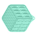 Pet feeding device dog lick pad