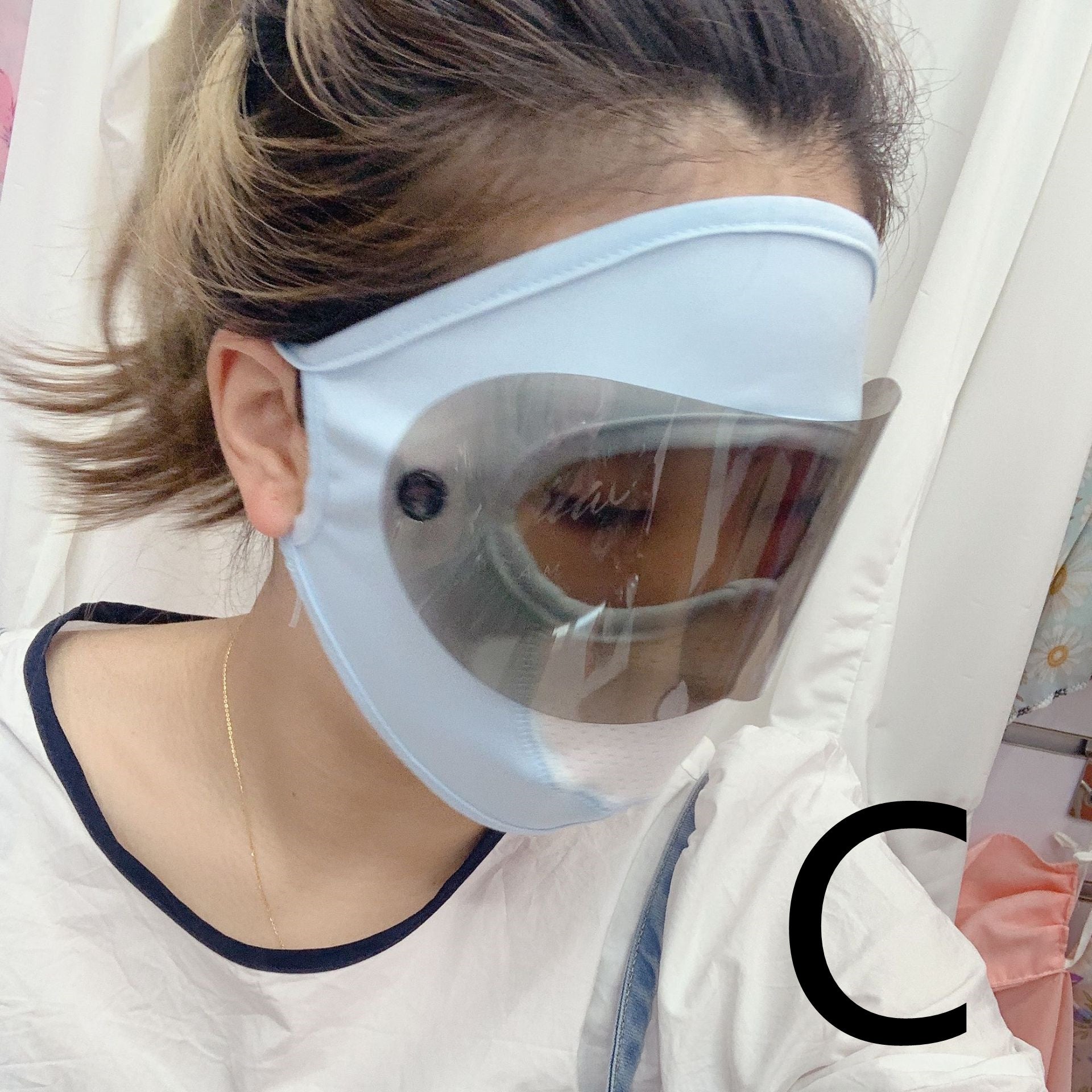 Ice Silk Full Face Mask Eye Protection Reusable Multifunctional Face Cover