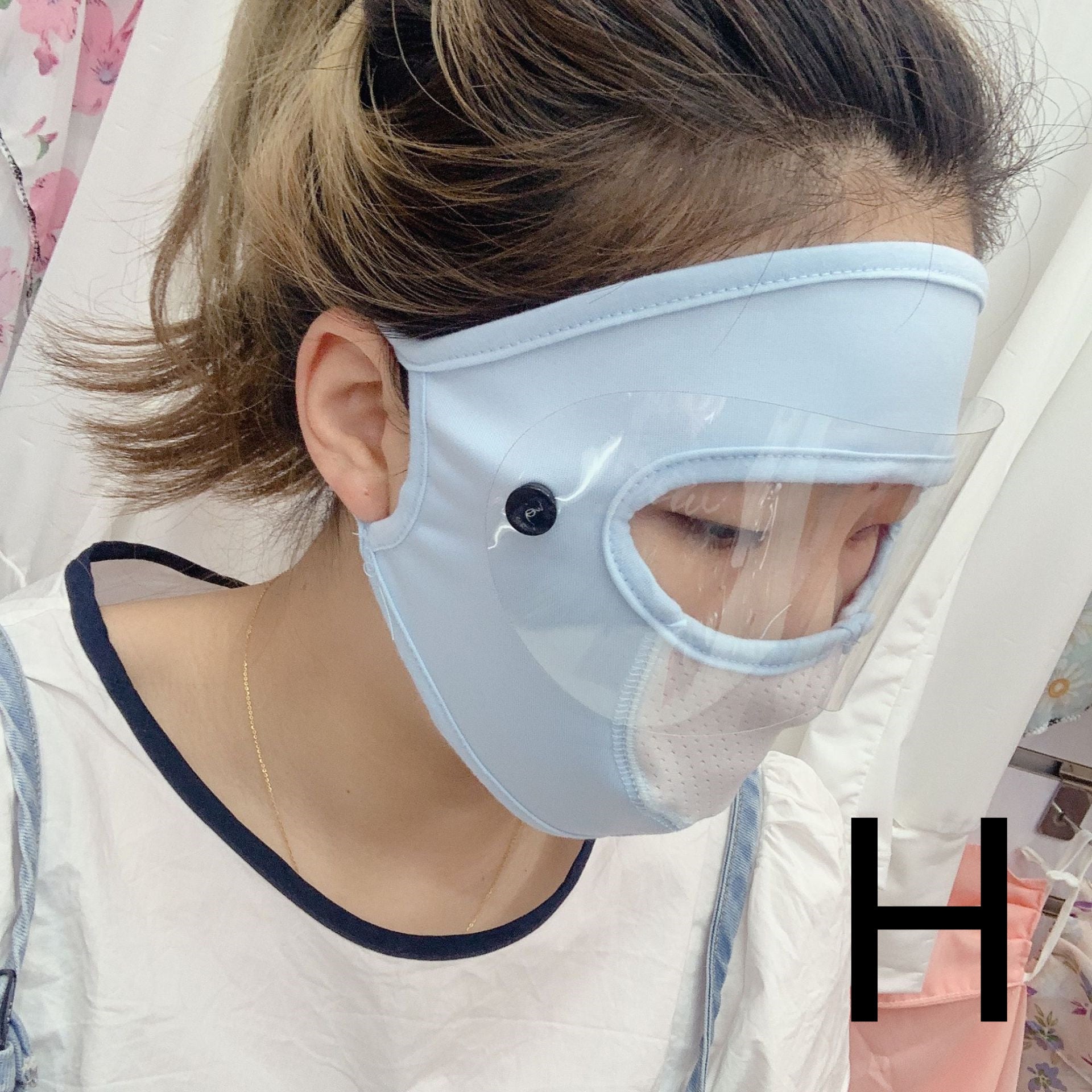 Ice Silk Full Face Mask Eye Protection Reusable Multifunctional Face Cover